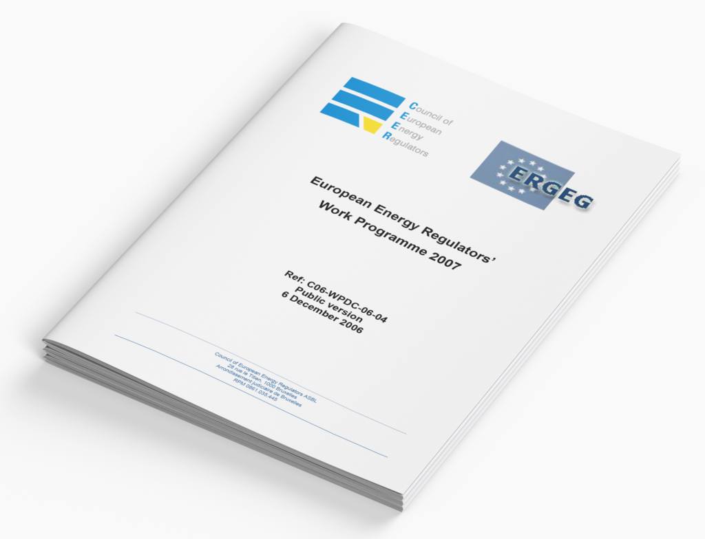 European Energy Regulators Work Programme 2007