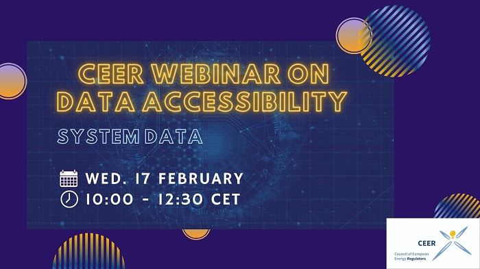 CEER Webinar Series on Data Accessibility: #2 System Data