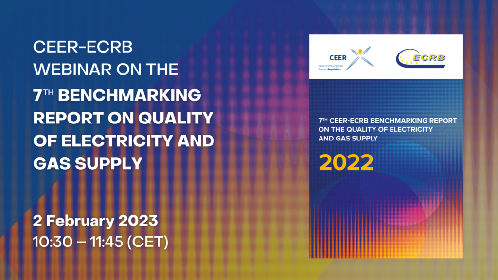 CEER-ECRB Webinar on the 7th Benchmarking Report on Quality of Supply