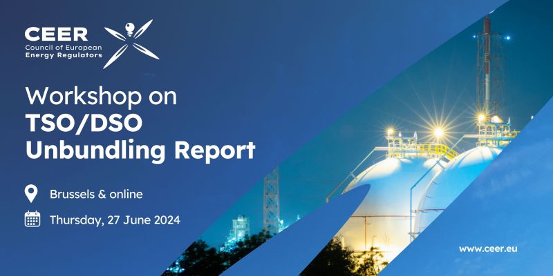 Registration is open for the CEER Workshop on the TSO/DSO Unbundling Report